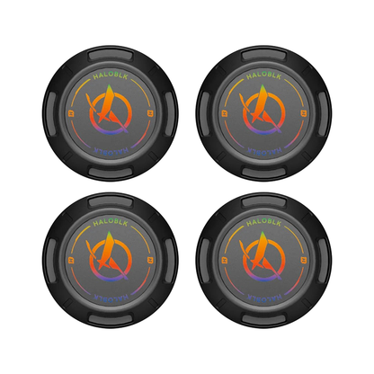 HALODISC Cap - Rainbow Road Black (4 pcs)