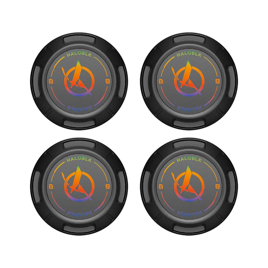 HALODISC Cap - Rainbow Road Black (4 pcs)