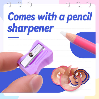 Y-Plus+ 2 Pcs Eraser Pen with 1 Pc Sharpener