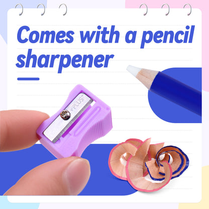 Y-Plus+ 2 Pcs Eraser Pen with 1 Pc Sharpener
