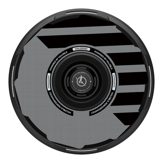 HALODISC 2 H-Industry (Black) | Set of 4 Wheel Covers for Tesla Model Y, Model Y L and Model 3 19" Crossflow Wheel