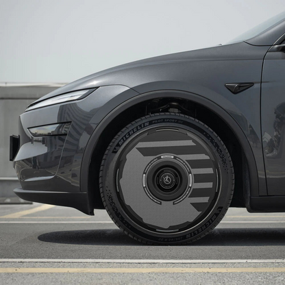 HALODISC 2 H-Industry (Black) | Set of 4 Wheel Covers for Tesla  Model 3 & Model Y 19" Crossflow Wheel