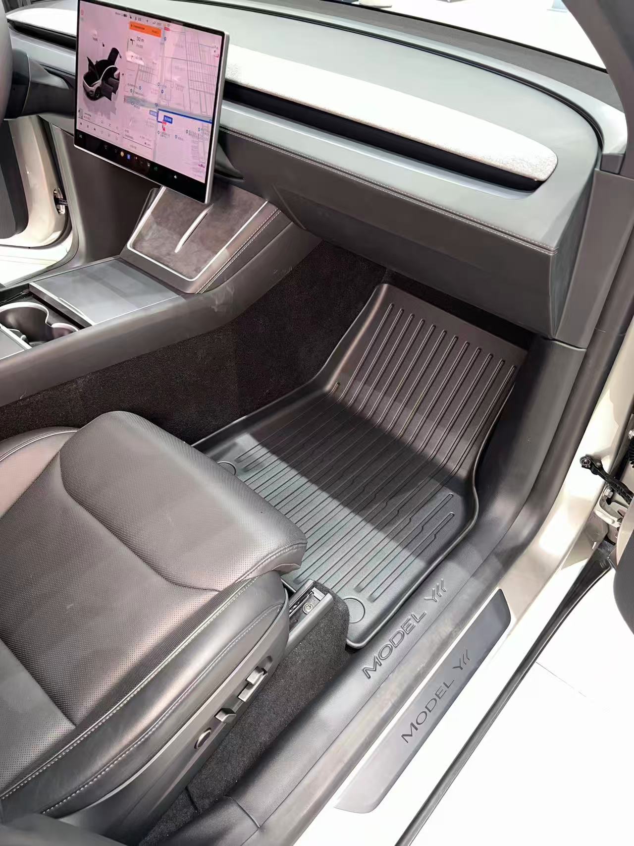 TESLA 2026 Model YL Waterproof TPE Odorless Cargo Liners Floor Mats - 1 SET (9PCS)