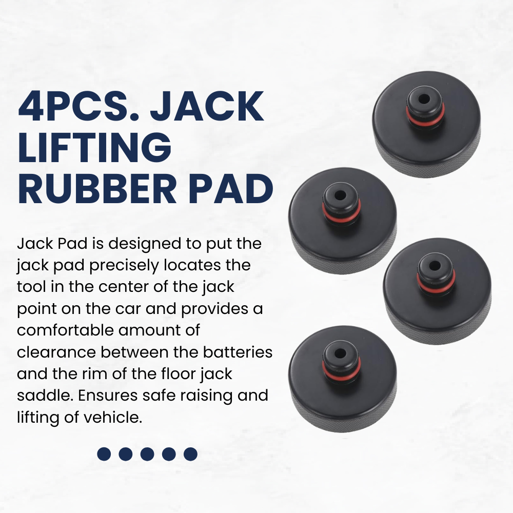 TESLA Model Y | Model YL | Model 3 Jack Lifting Rubber Pad Adapter with Storage Bag - 1 SET (4PCS)