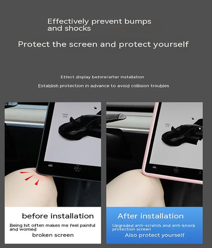 TESLA 2025 Model Y Juniper Silicone Navigation Screen Frame Edge Protector