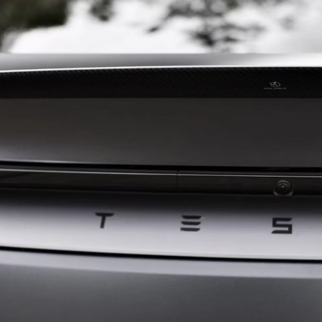 HALOBLK Carbon Fiber Rear Spoiler for Tesla 2025-2026 Model Y Juniper - Matte