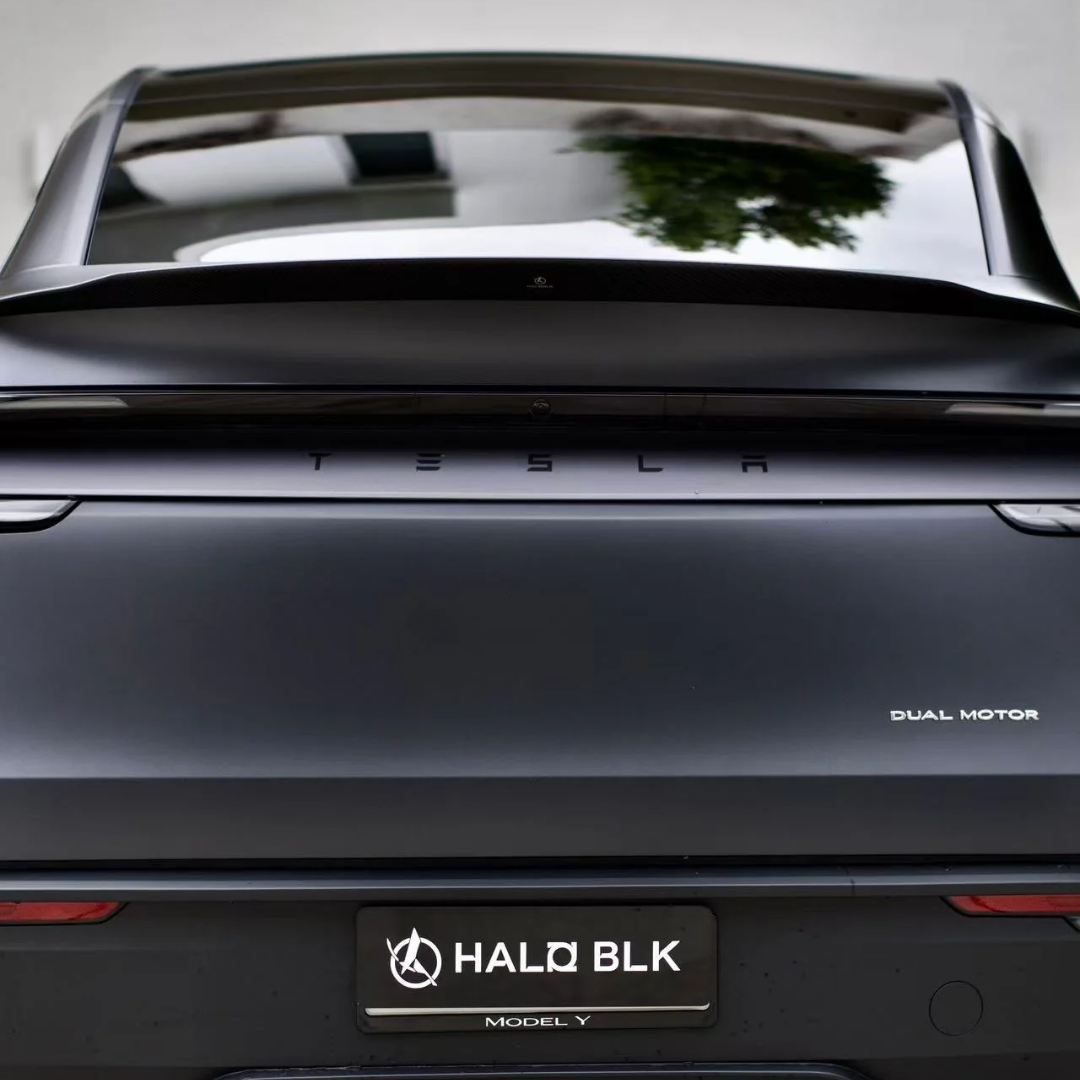 HALOBLK Carbon Fiber Rear Spoiler for Tesla 2025-2026 Model Y Juniper - Matte