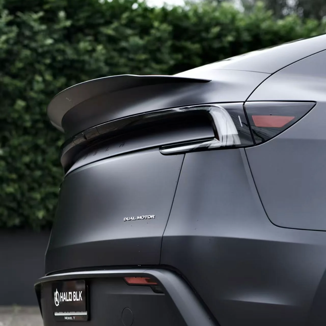 HALOBLK Carbon Fiber Rear Spoiler for Tesla 2025-2026 Model Y Juniper - Matte