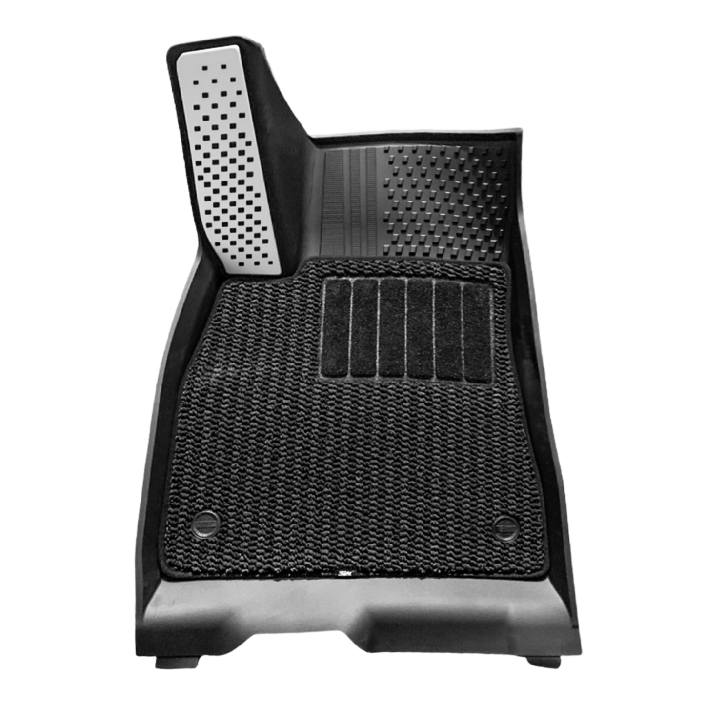 3W TESLA 2024-2026 Model 3 Highland Double Layer Injected Molded TPE Odorless Cargo Liners Floor Mats - 1 SET (6 PCS)