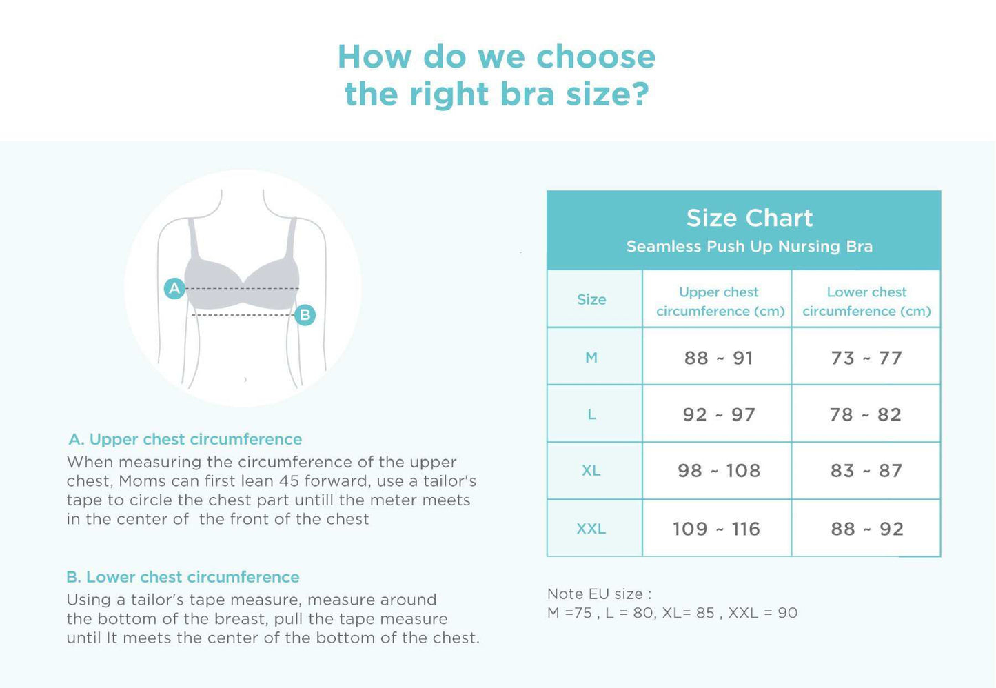 MOOIMOM Seamless Push Up Maternity & Nursing Bra