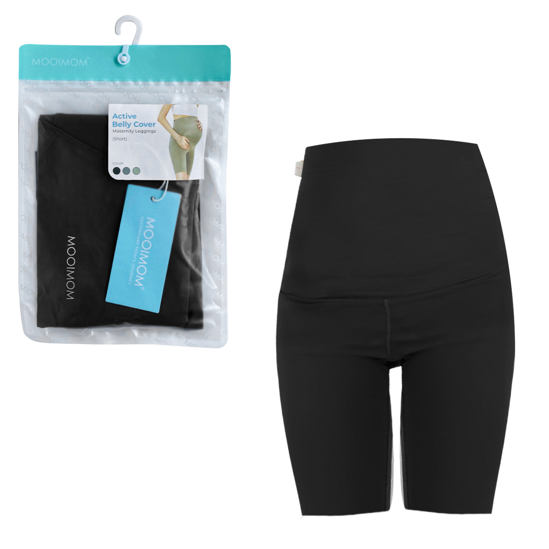 MOOIMOM Active Belly Cover Maternity Leggings (Short)