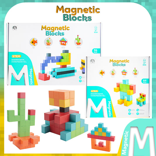 Magnetic Building Blocks Educational Puzzle Toy Color Cubes