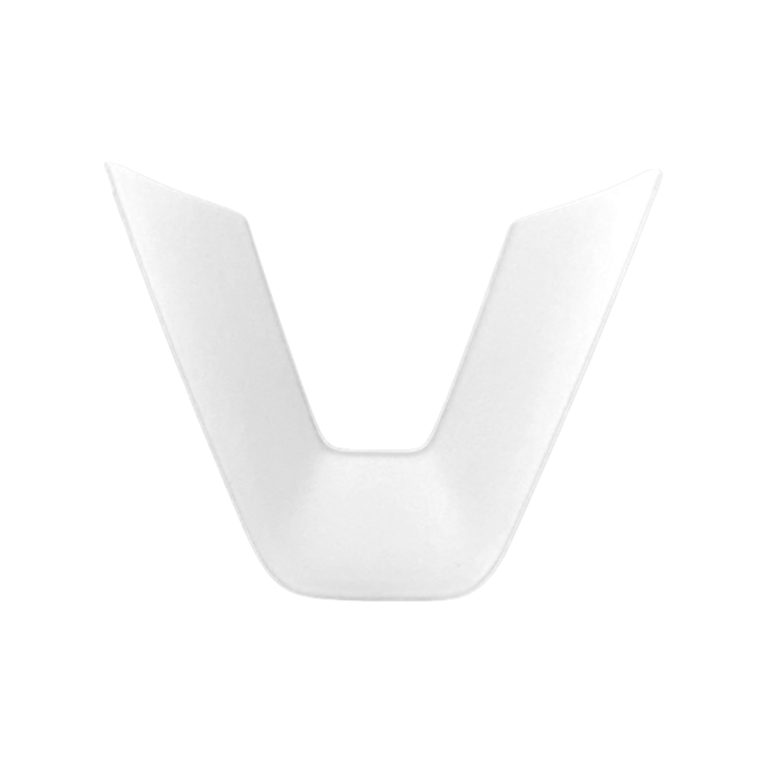 CIIYAA TESLA 2025/2026 Model Y Juniper and Model 3 ABS Steering Wheel Patch Protective Cover Sticker - White