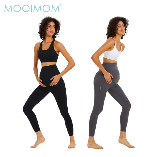 MOOIMOM Active Belly Cover Maternity Leggings (Long)