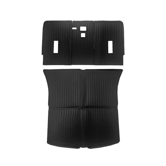 2025 TESLA Model Y Juniper Waterproof TPE Odorless Cargo Liners Floor Mats - Rear Trunk + Back Seat