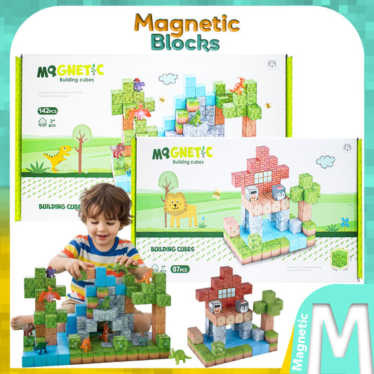 Magnetic Building Blocks Educational Puzzle Toy Animal/Dino Theme