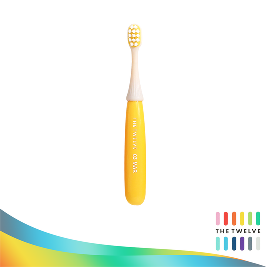 The Twelve Toddler Toothbrush in Pastel Color 1 piece (1-3 years old)