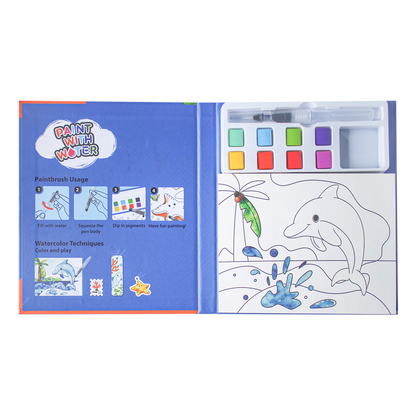 Y-Plus+ Paint with Water Coloring Book