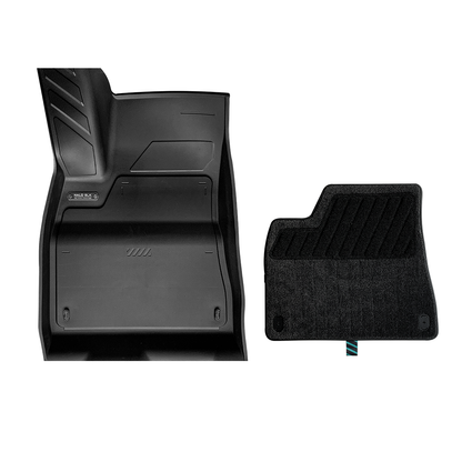 HALOBLK Tesla Model 3 Highland Waterproof Injected Molded TPE Cargo Liners Floor Mats - Double Layer