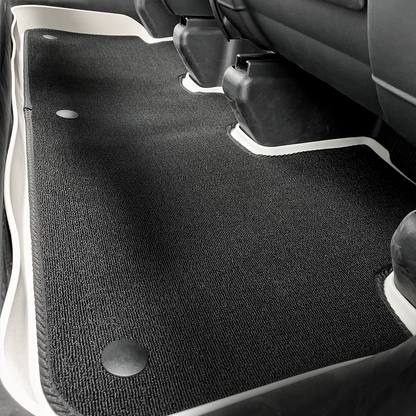TESLA 2025/2026 Model Y Juniper Waterproof TPE Odorless Cargo Liners Floor Mats - White 1 SET (9PCS)