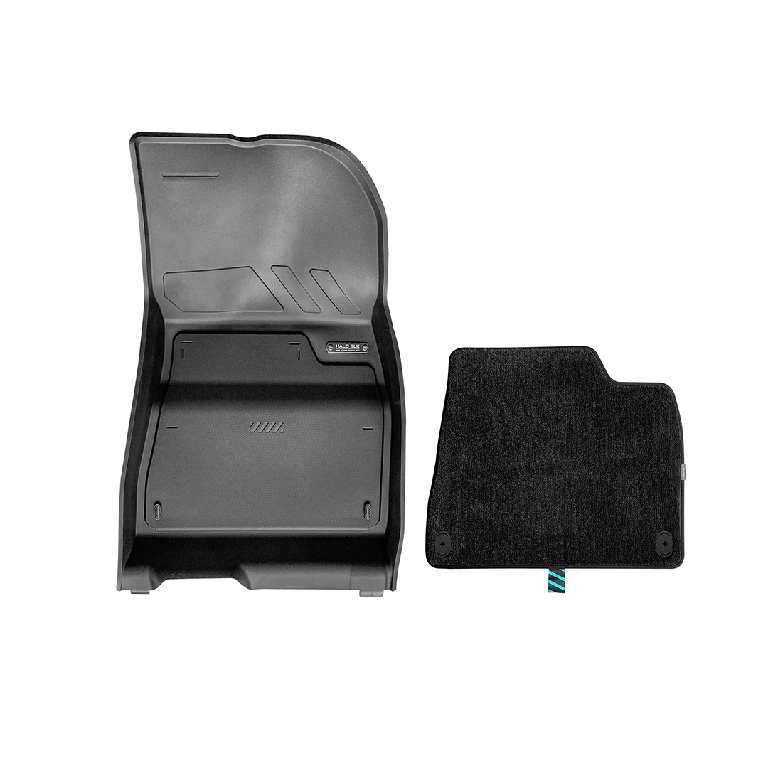HALOBLK Tesla Model 3 Highland Waterproof Injected Molded TPE Cargo Liners Floor Mats - Double Layer