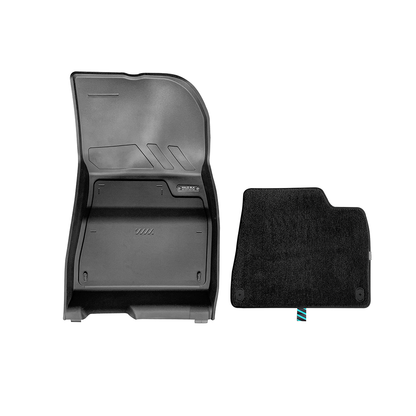 HALOBLK Tesla Model 3 Highland Waterproof Injected Molded TPE Cargo Liners Floor Mats - Double Layer