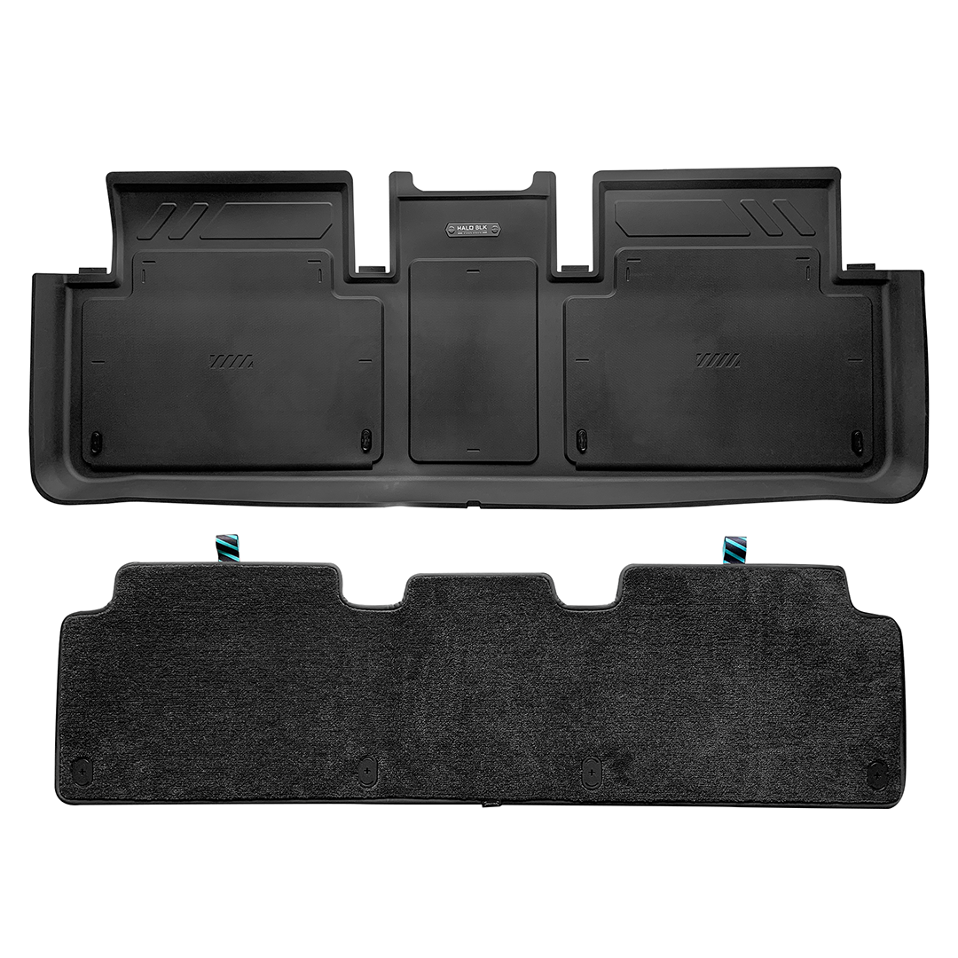 HALOBLK Tesla Model 3 Highland Waterproof Injected Molded TPE Cargo Liners Floor Mats - Double Layer