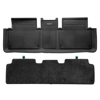 HALOBLK Tesla Model 3 Highland Waterproof Injected Molded TPE Cargo Liners Floor Mats - Double Layer