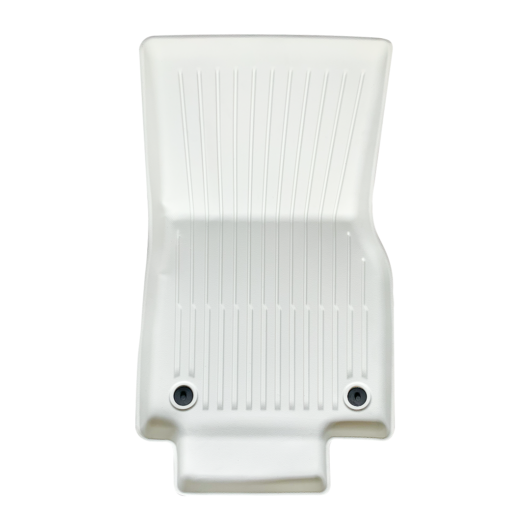 TESLA 2025/2026 Model Y Juniper Waterproof TPE Odorless Cargo Liners Floor Mats - White 1 SET (9PCS)