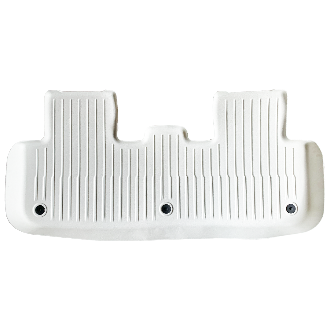 TESLA 2025/2026 Model Y Juniper Waterproof TPE Odorless Cargo Liners Floor Mats - White 1 SET (9PCS)