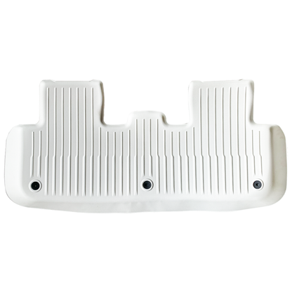 TESLA 2025/2026 Model Y Juniper Waterproof TPE Odorless Cargo Liners Floor Mats - White 1 SET (9PCS)