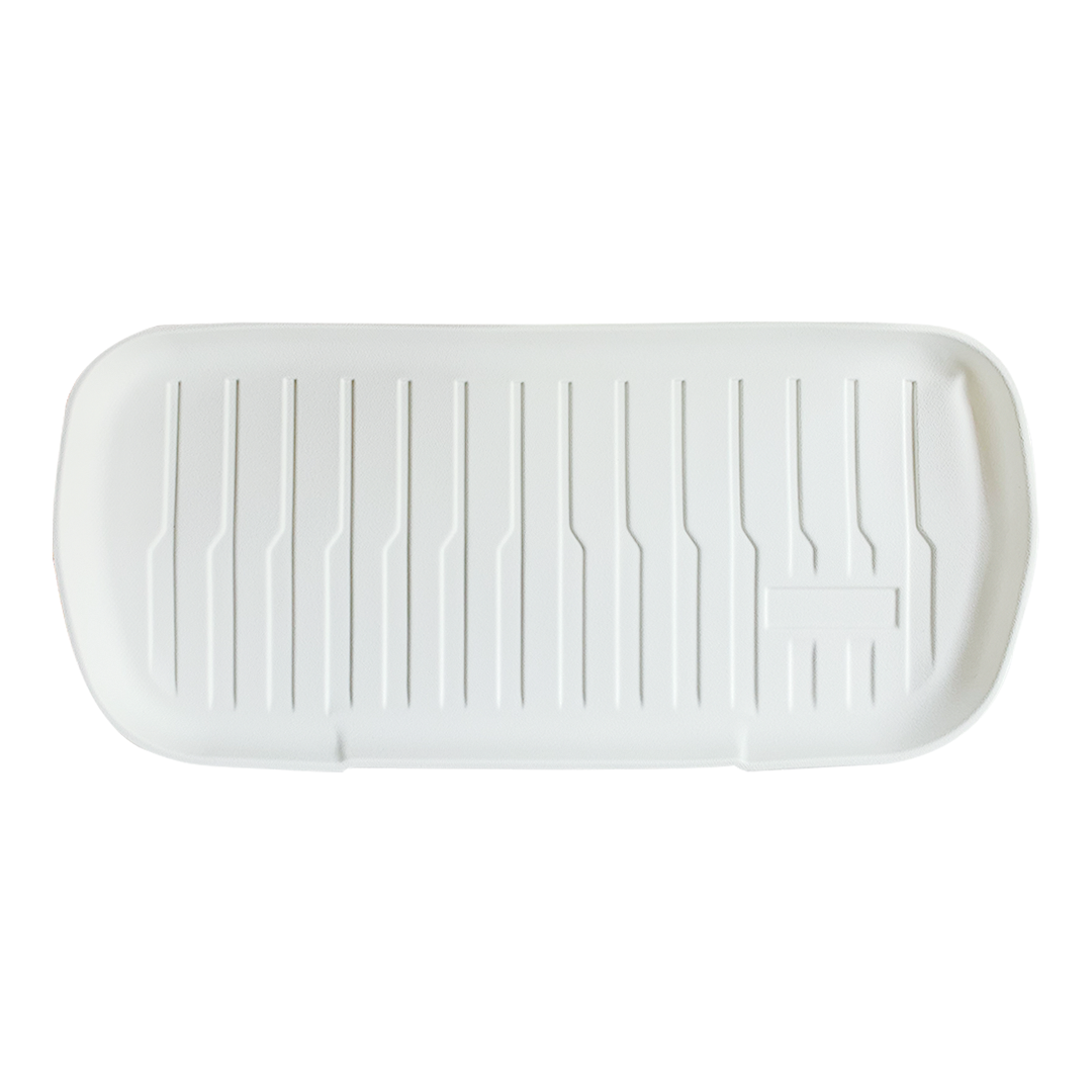 TESLA 2025/2026 Model Y Juniper Waterproof TPE Odorless Cargo Liners Floor Mats - White 1 SET (9PCS)
