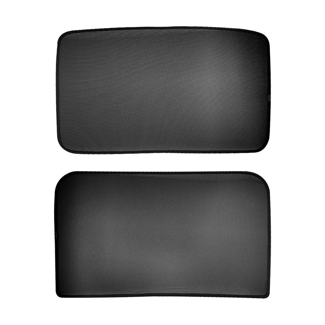 TESLA 2025+ Model 3 Highland Foldable Front and Rear Sunroof Mesh Sunshade for Glass Roof (Black)