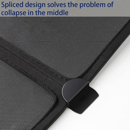 TESLA 2025/2026 Model Y Juniper Foldable Front and Rear Sunroof Mesh Sunshade for Glass Roof (Black)