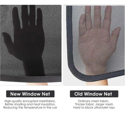 TESLA 2025/2026 Model Y Juniper Foldable Front and Rear Sunroof Mesh Sunshade for Glass Roof (Black)