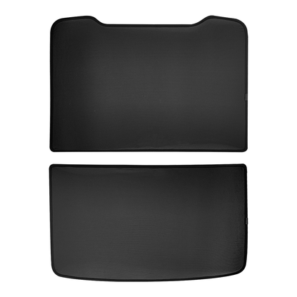 TESLA 2025/2026 Model Y Juniper Foldable Front and Rear Sunroof Mesh Sunshade for Glass Roof (Black)