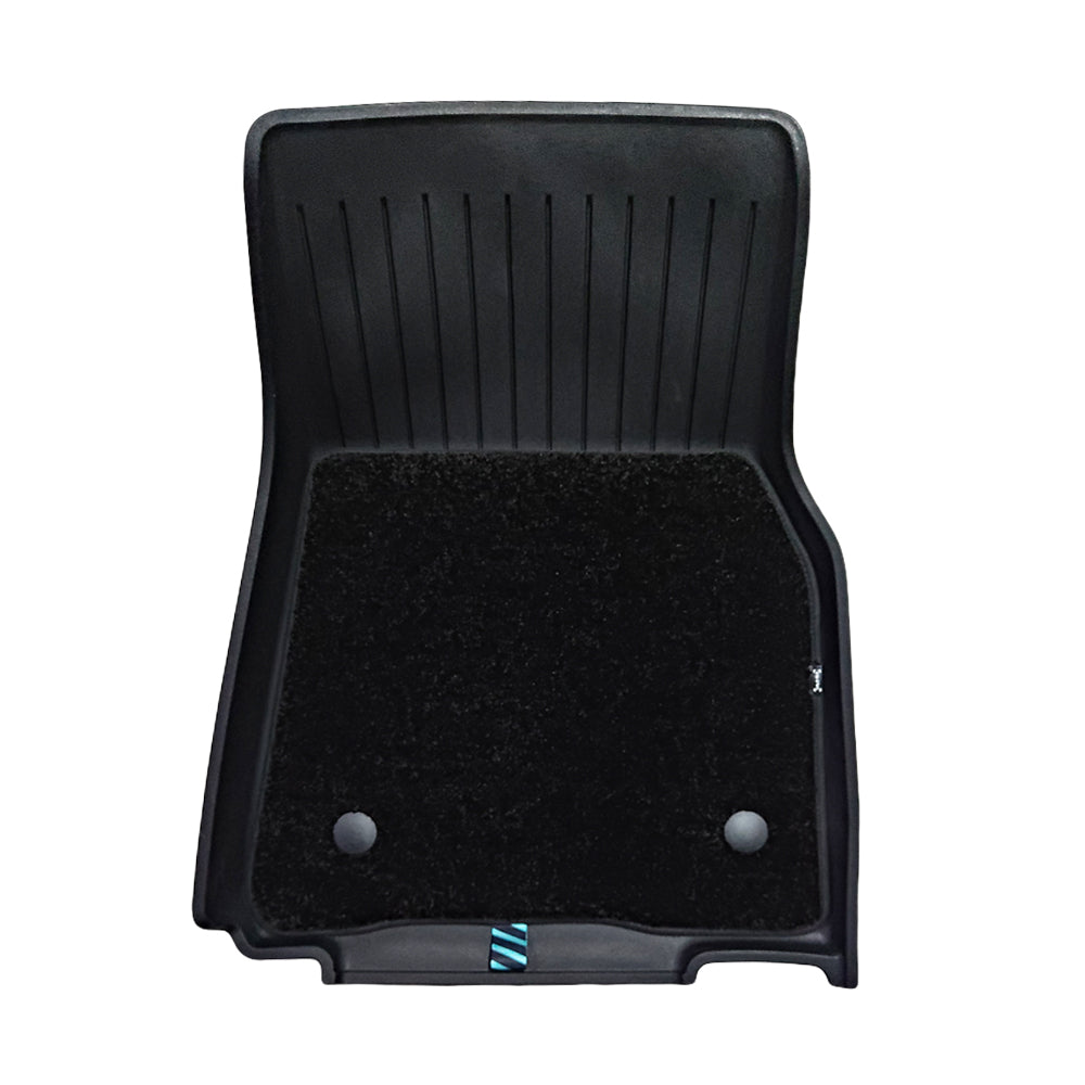 HALOBLK Tesla 2025 Model Y Juniper Waterproof Injected Molded TPE Odorless Cargo Liners Floor Mats - Double Layer