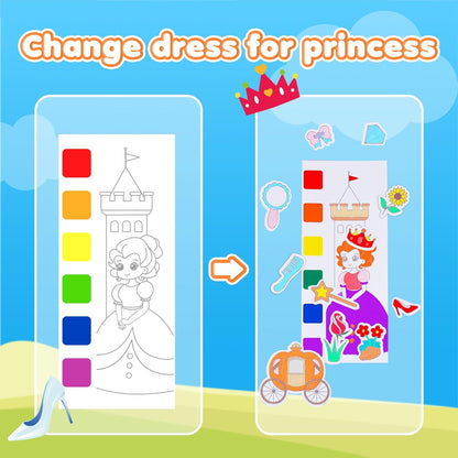 Y-Plus+ Paint with Water Pocket Size Coloring Book