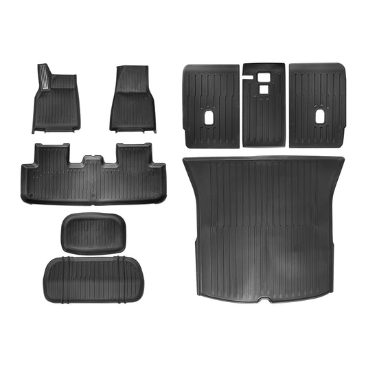 Premium All-Weather TPE Floor Mats for 2025+ Tesla Model Y Juniper - 1 SET( 9PCS)
