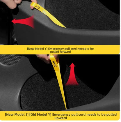 3W Tesla Model Y | Model YL | Model 3 Emergency Safety Pull Cord For Car Door