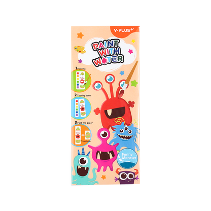 Y-Plus+ Paint with Water Pocket Size Coloring Book