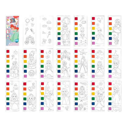 Y-Plus+ Paint with Water Pocket Size Coloring Book