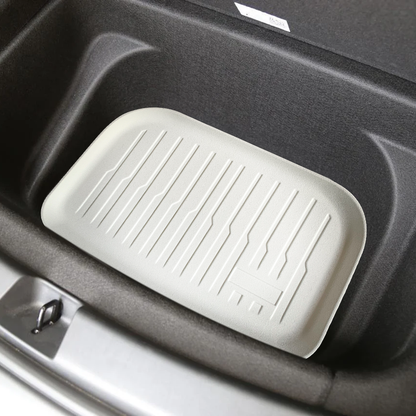 TESLA 2025/2026 Model Y Juniper Waterproof TPE Odorless Cargo Liners Floor Mats - White 1 SET (9PCS)
