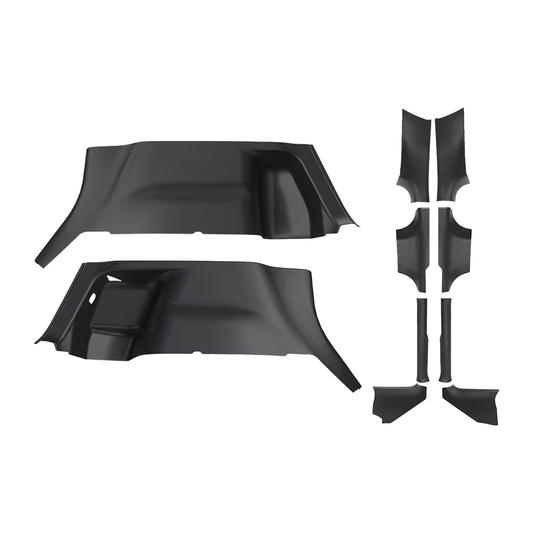 TESLA 2025 Model Y Juniper TPE Front and Rear Odorless Threshold Bar Door Sill Protector Pads - 1 SET (10PCS)