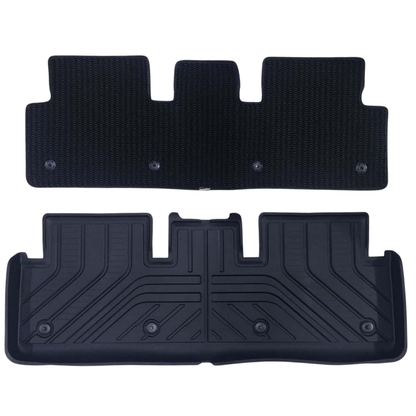 TESLA 2024-2026 MODEL 3 All-Weather Double Layer Injected Molded TPE Odorless Cargo Liners Floormats - 1 SET (3PCS)