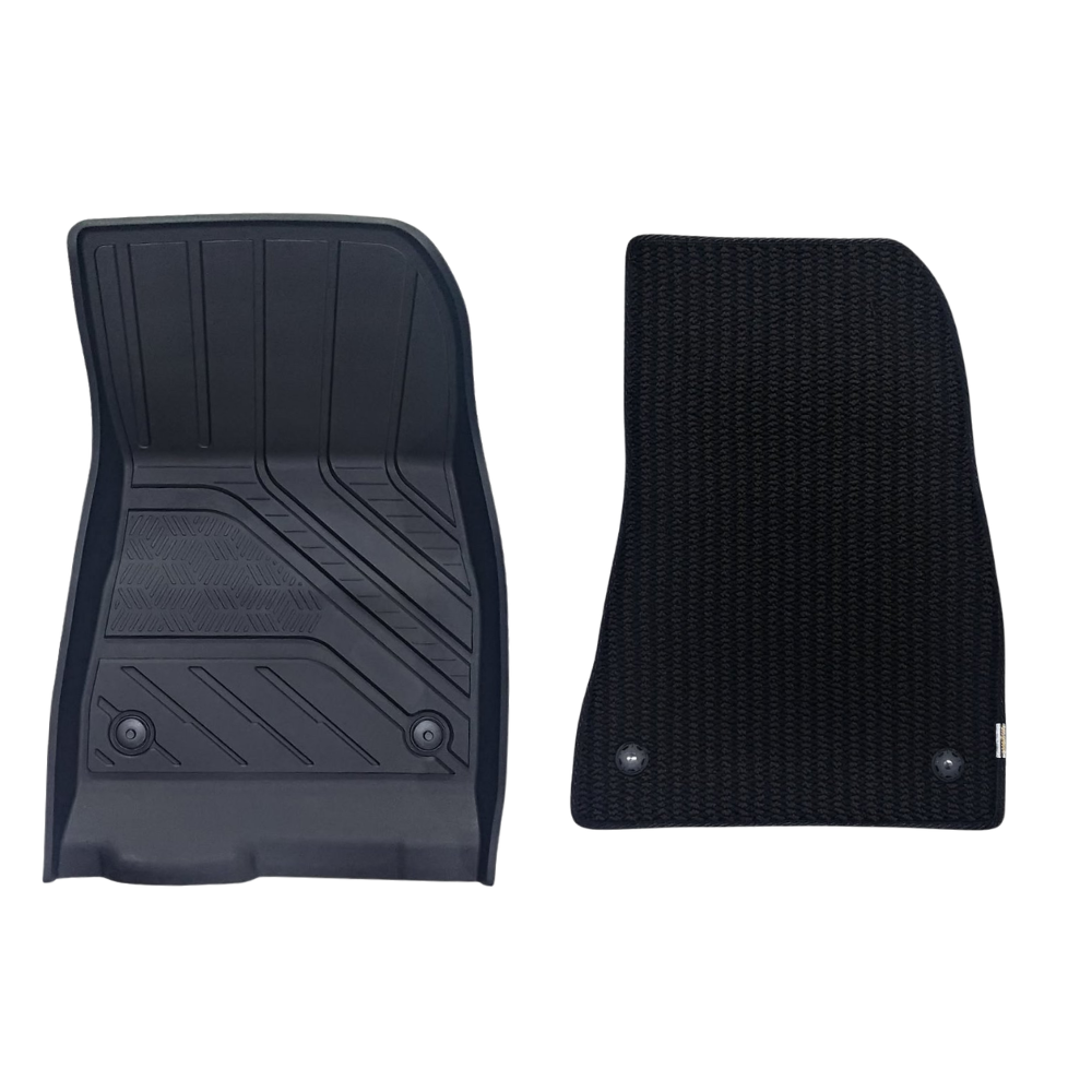 TESLA 2024-2026 MODEL 3 All-Weather Double Layer Injected Molded TPE Odorless Cargo Liners Floormats - 1 SET (3PCS)