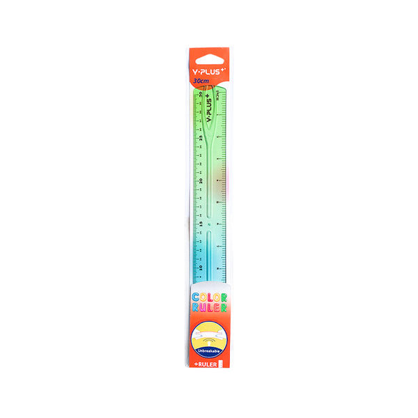 True Color Ruler Y-Plus+ 1 Pc Unbreakable Color Ruler 30cm – The Little Store