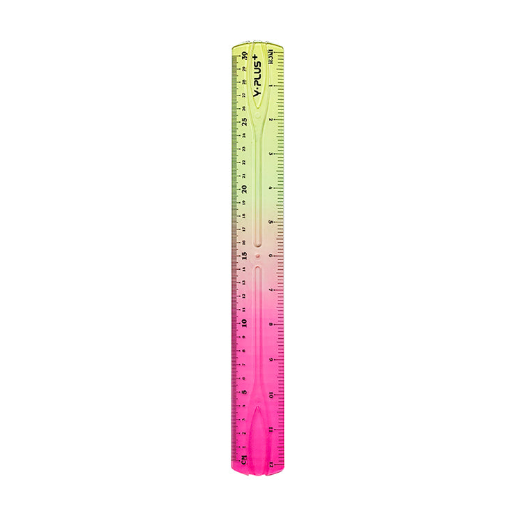 Y-Plus+ 1 Pc Unbreakable Color Ruler 30cm