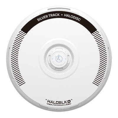 HALODISC 2 Silver Track (White) | Set of 4 Wheel Covers for Tesla Model Y, Model Y L and Model 3 19" Crossflow Wheel