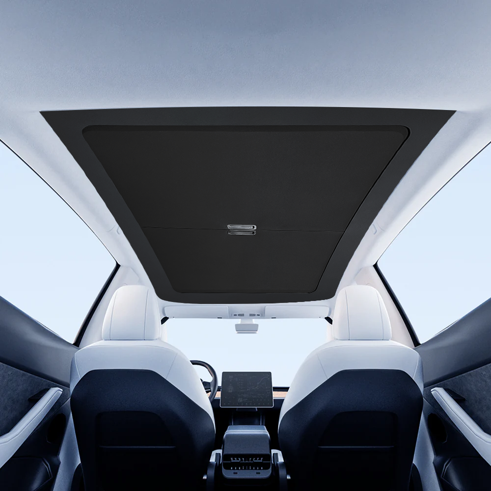 TESLA 2025/2026 Model Y Juniper Manual Retractable Roof Sunshade - Black